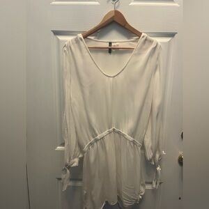 PRE-OWNED SOLUNA SWIM WOMEN'S COVERUP- IVORY- MEDIUM